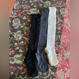 Knee high socks (3 pair combo)